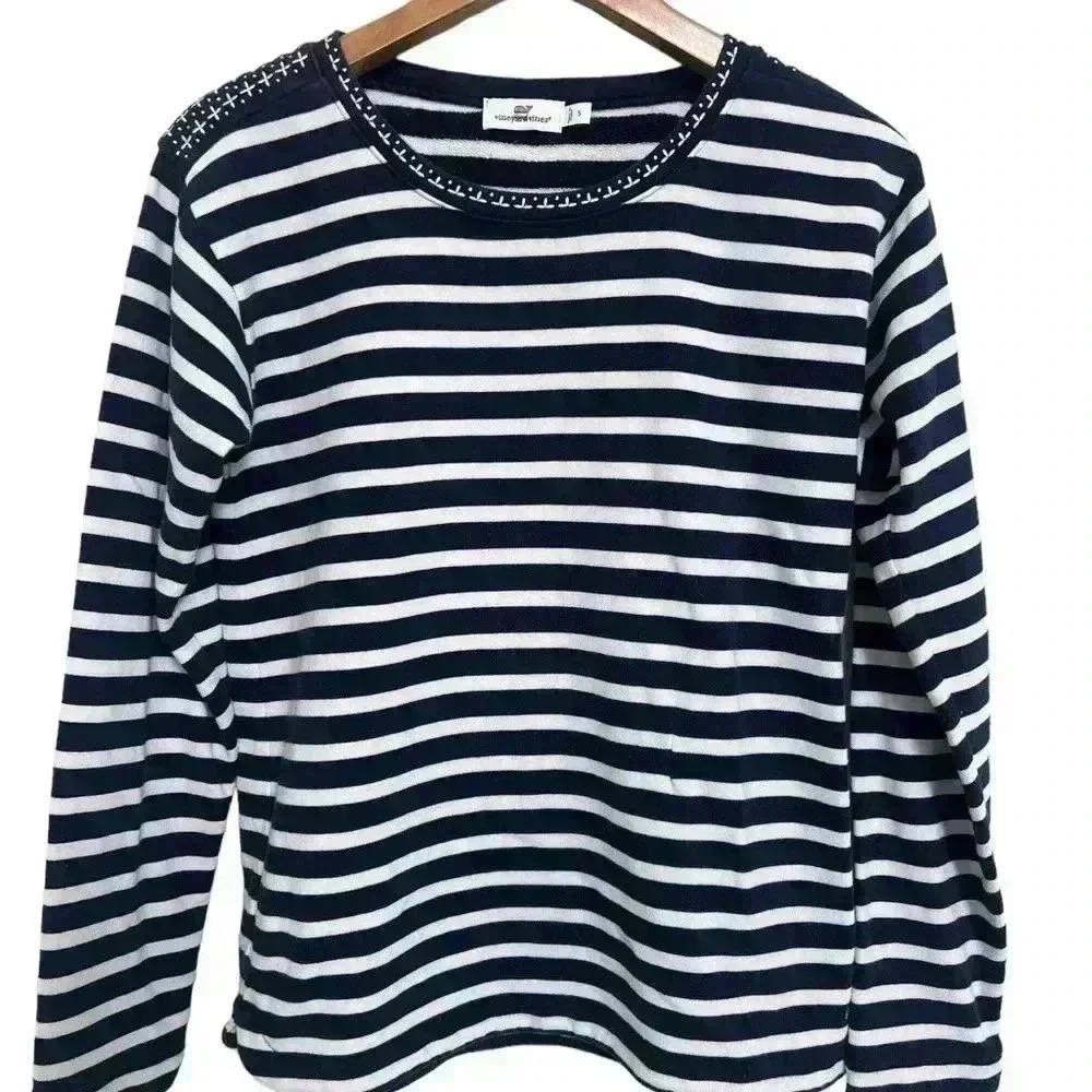 Striped Black and White Women's Top
